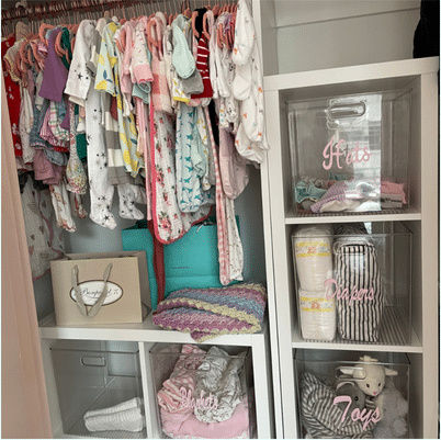 Organizing in girls kid room 3