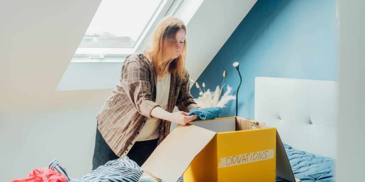 woman doing a house purge